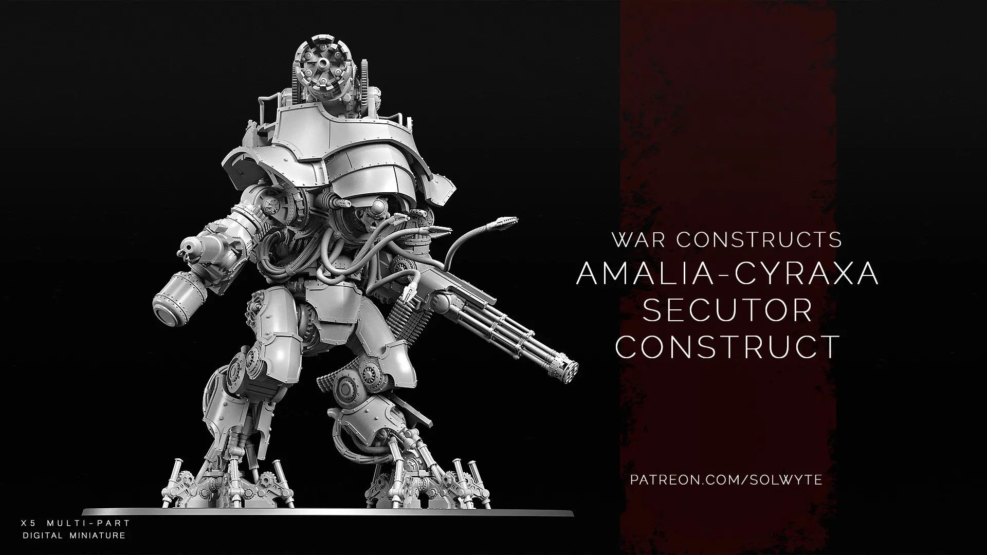 Amalia-class Cyraxa Siege Construct - Laserforge Miniatures
