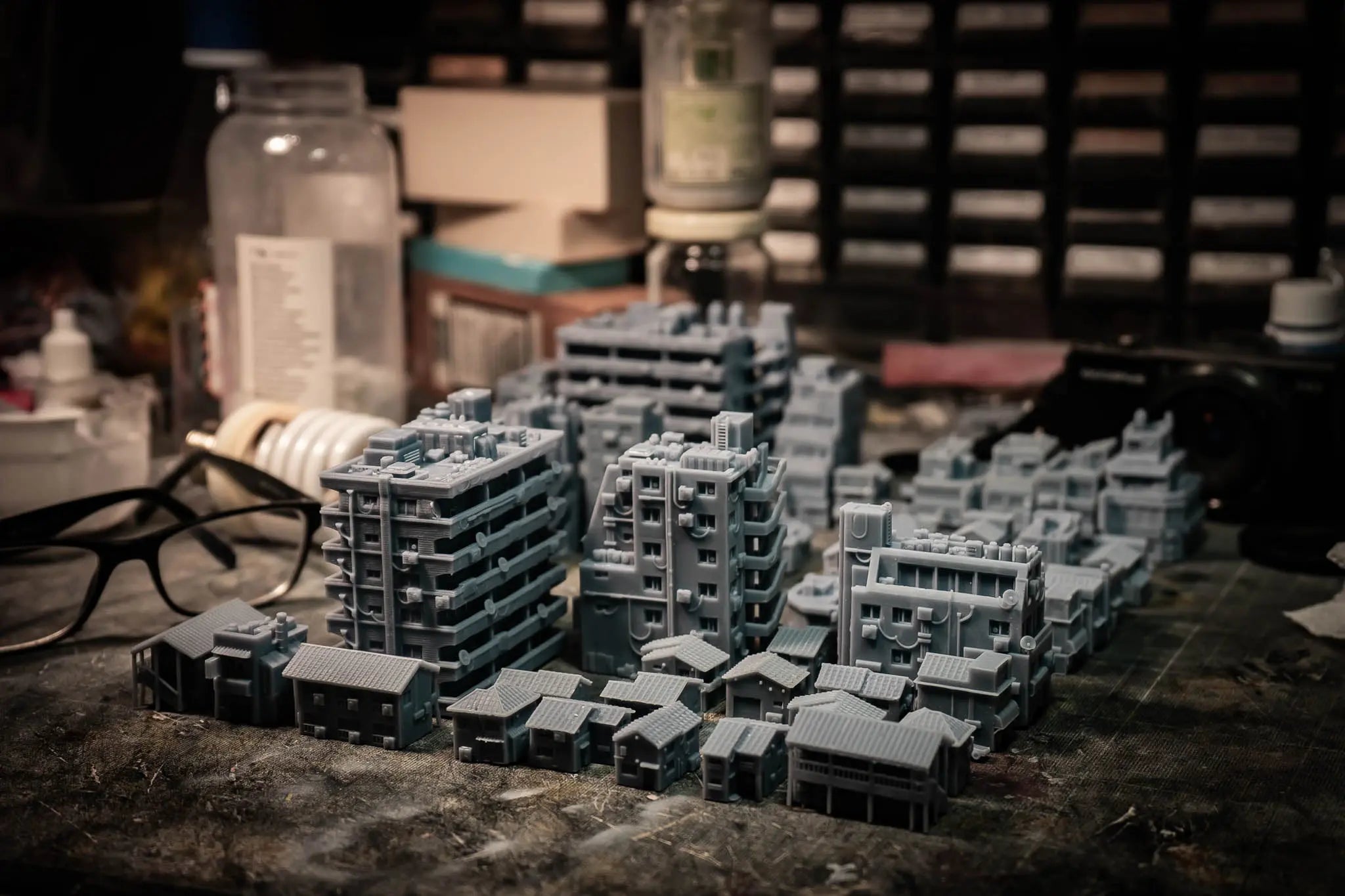 Asia City, Pack 03 [6 Buildings] - 6-8mm scale The Lazy Forger