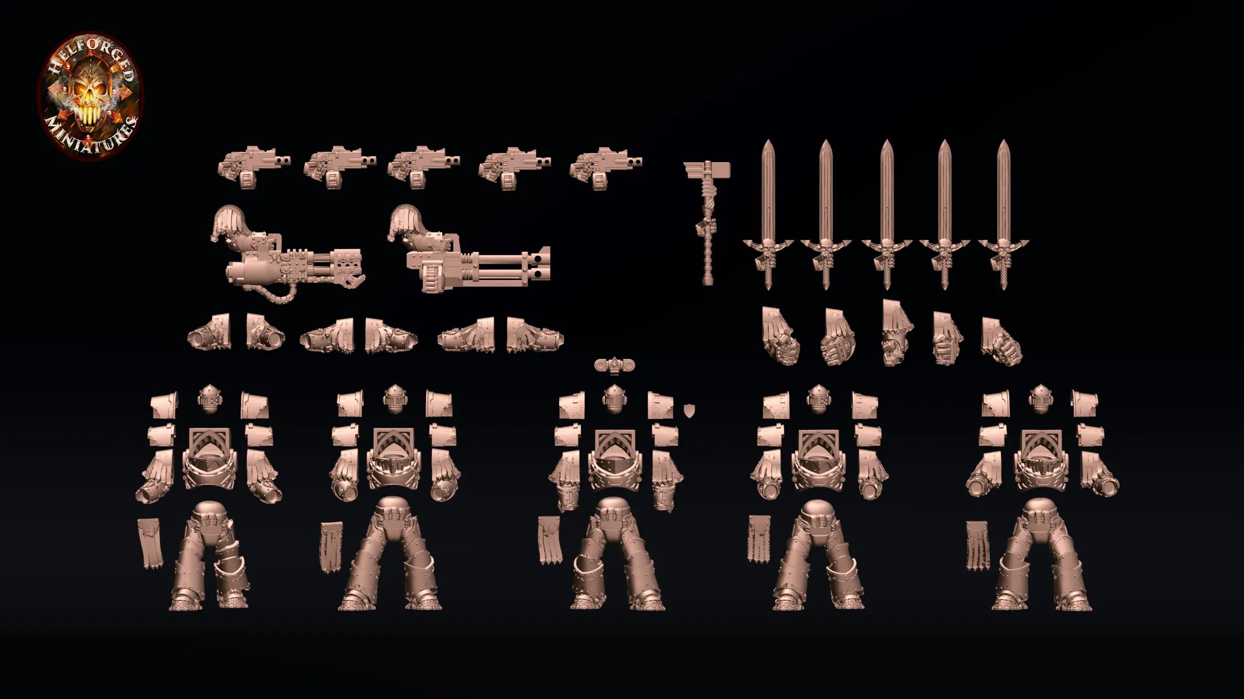 Cataphract Terminator Squad Helforged Miniatures
