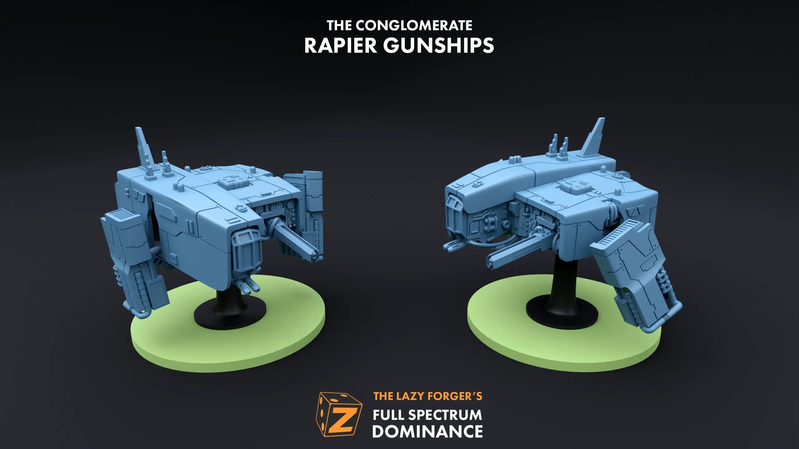 Rapier Gunships (2) - The Conglomerate The Lazy Forger