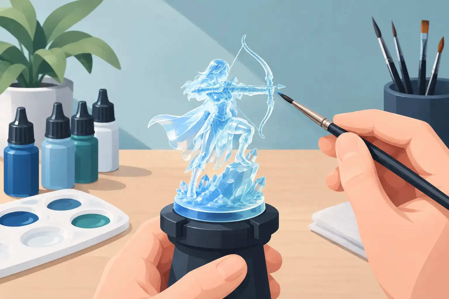 How to Paint Transparent Resin Miniatures