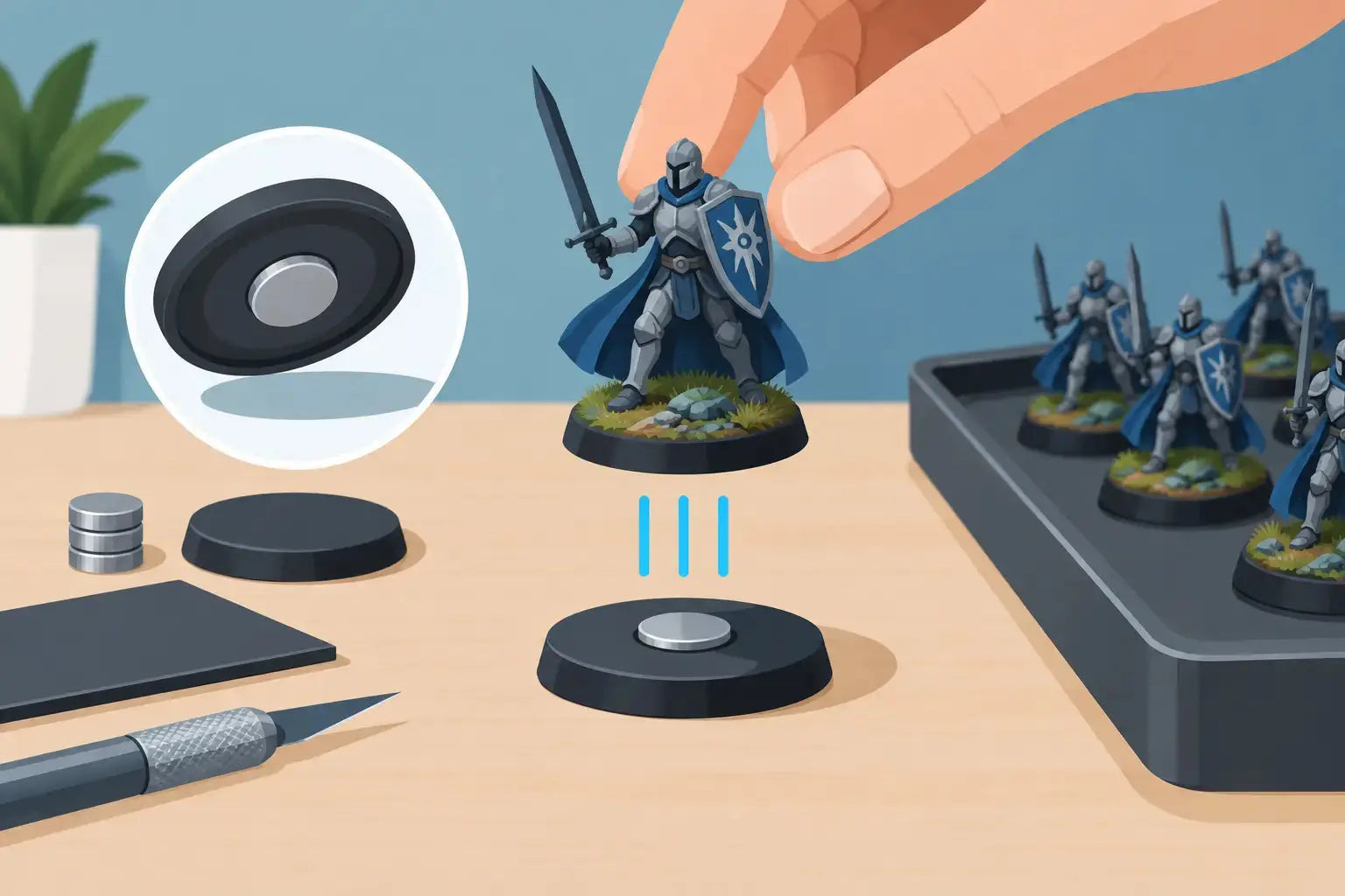 How to Magnetise Model Bases Without Ruining Them