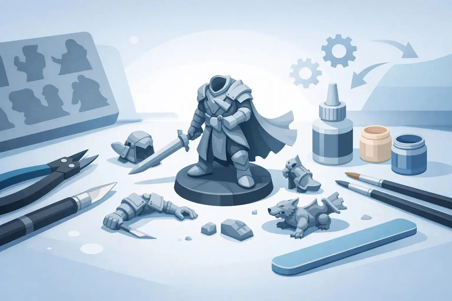 Resin Miniature Assembly Guide for Clean Builds