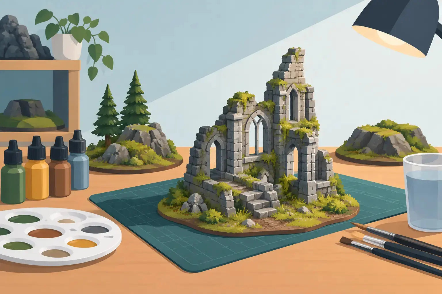 Tabletop Terrain Painting Guide for Better Tables