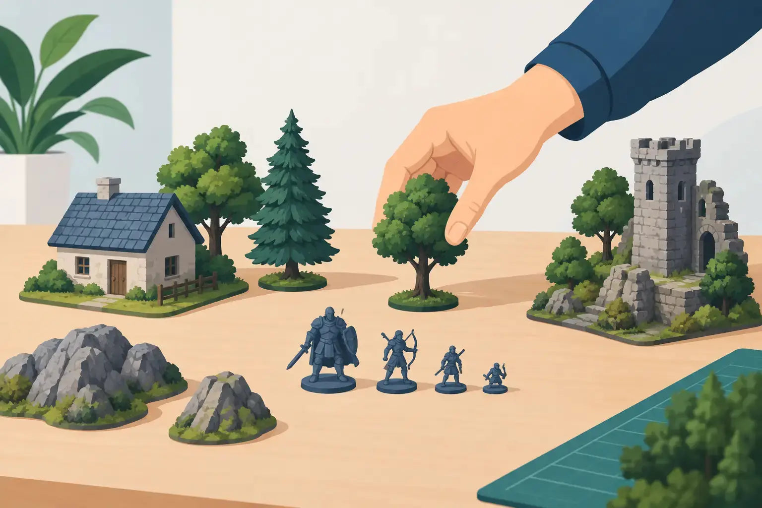 Choosing Scale Compatible Scenery for Your Table