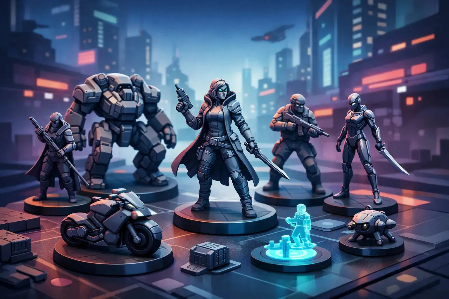 Best Cyberpunk Tabletop Miniatures for Your Table