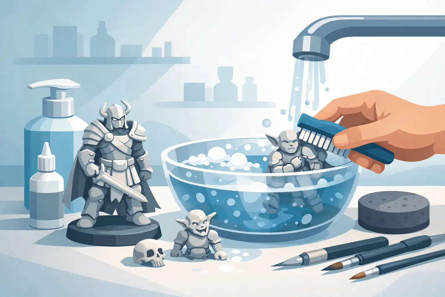 How to Clean Resin Miniatures Before Painting