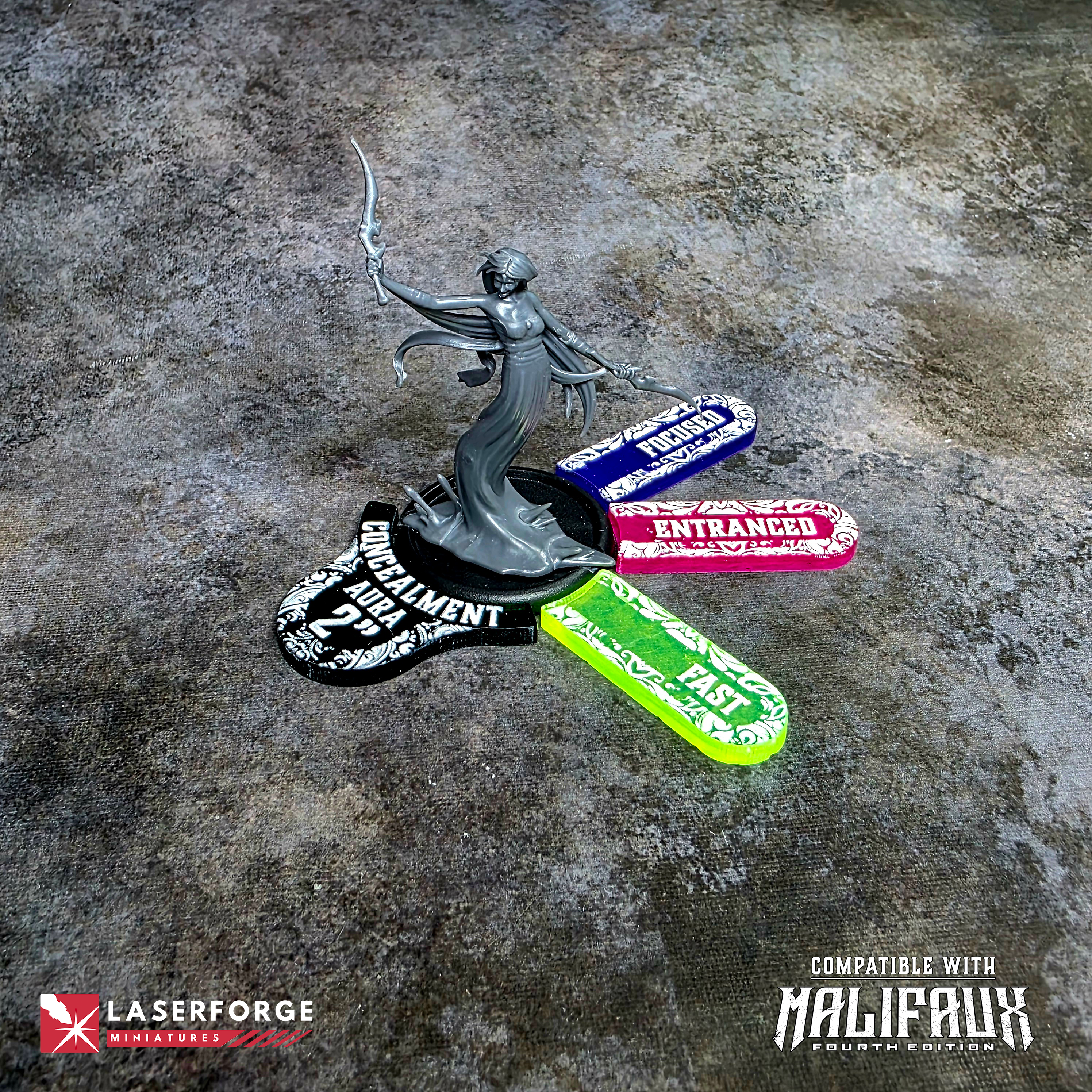 Malifaux-Tokens Laserforge Miniatures