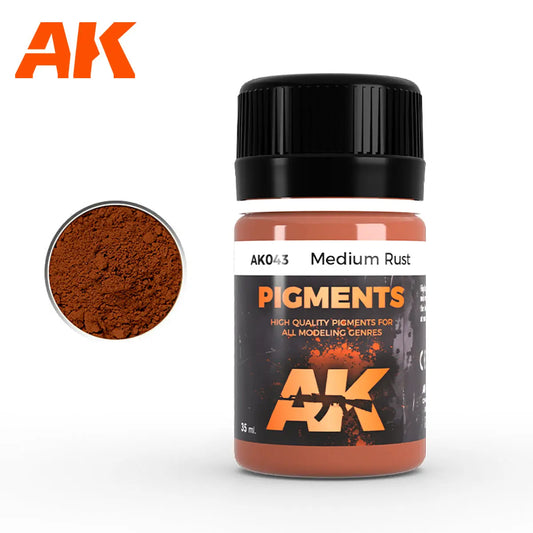 AK Interactive Pigment - AK-043 Medium Rust (35ml) - Laserforge Miniatures