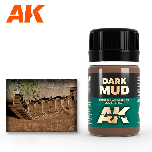 AK Interactive Washes - AK-023 Dark Mud (35ml) - Laserforge Miniatures