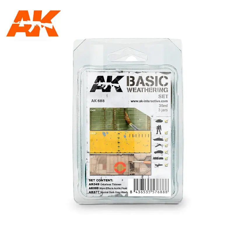 AK Interactive Washes - Basic Weathering Set (3x 35ml pots) - Laserforge Miniatures