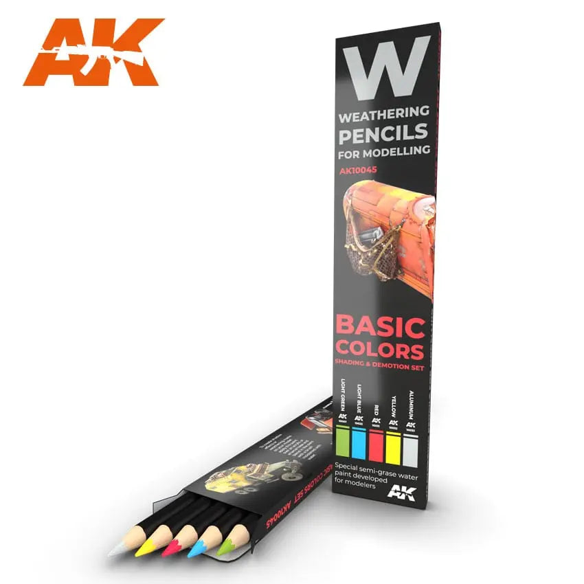 AK Interactive Weathering Pencils - Basic Colours - Laserforge Miniatures