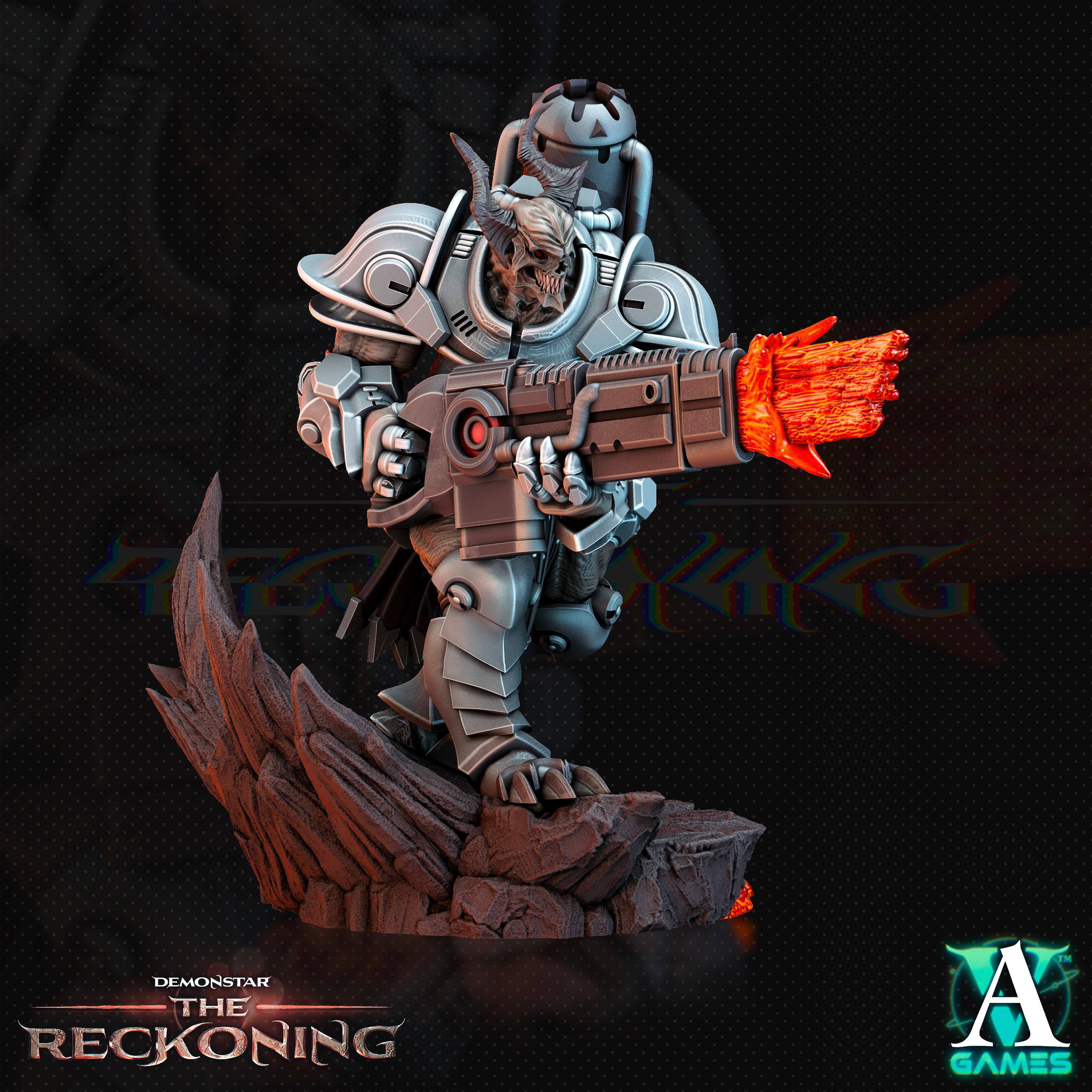 Amari Heavy Infantry Squad (4) - Demonstar Scions Archvillain Games