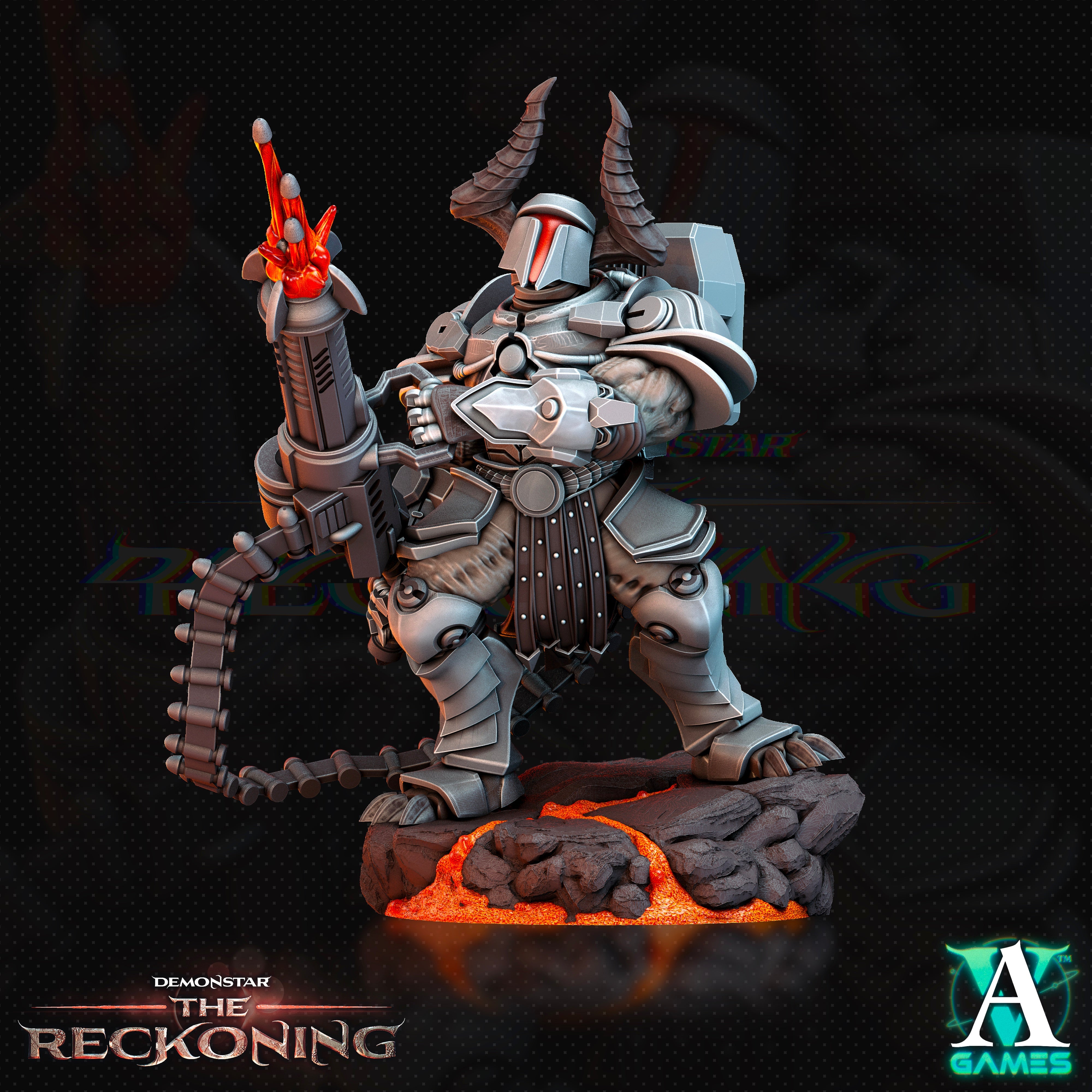 Amari Heavy Infantry Squad (4) - Demonstar Scions Archvillain Games