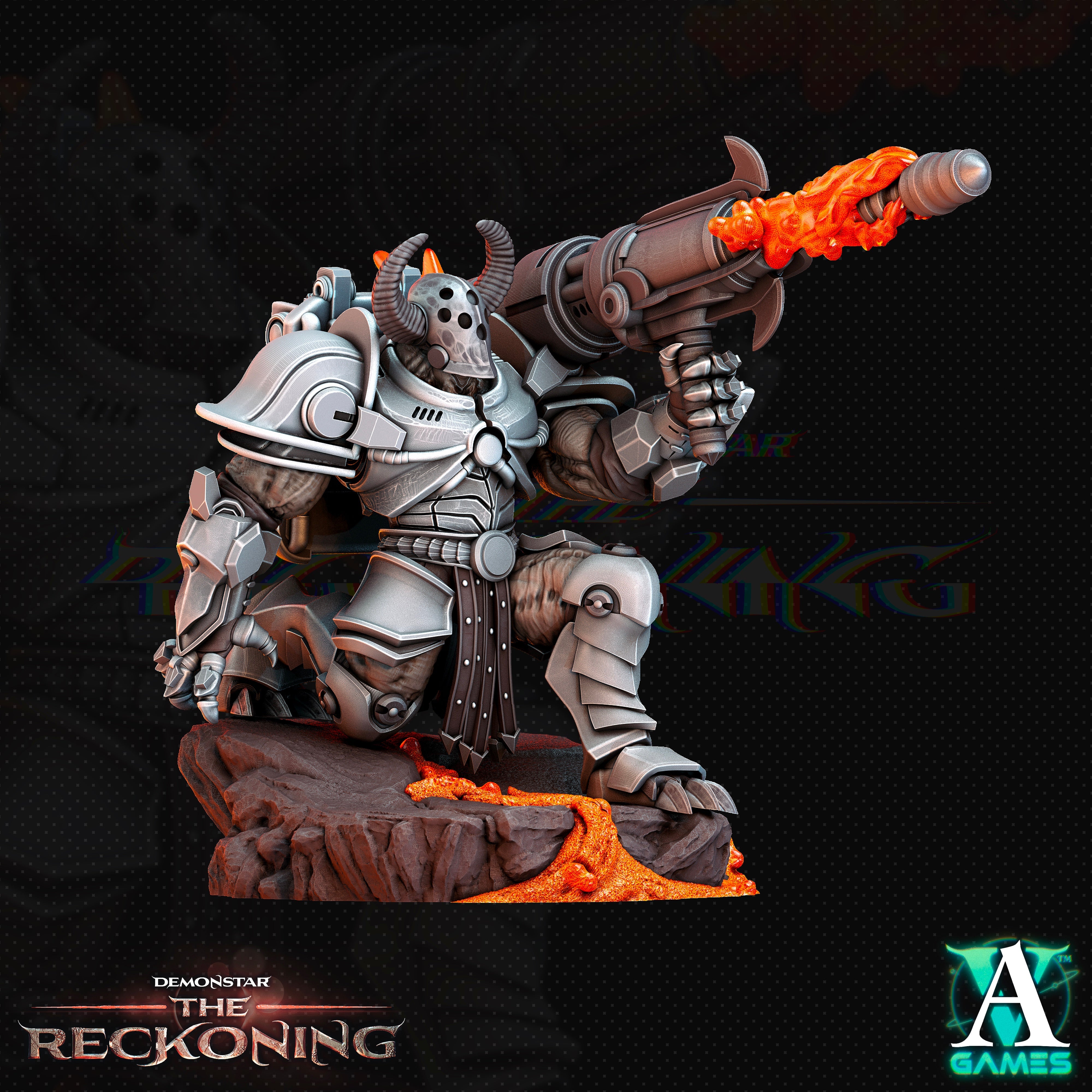 Amari Heavy Infantry Squad (4) - Demonstar Scions Archvillain Games
