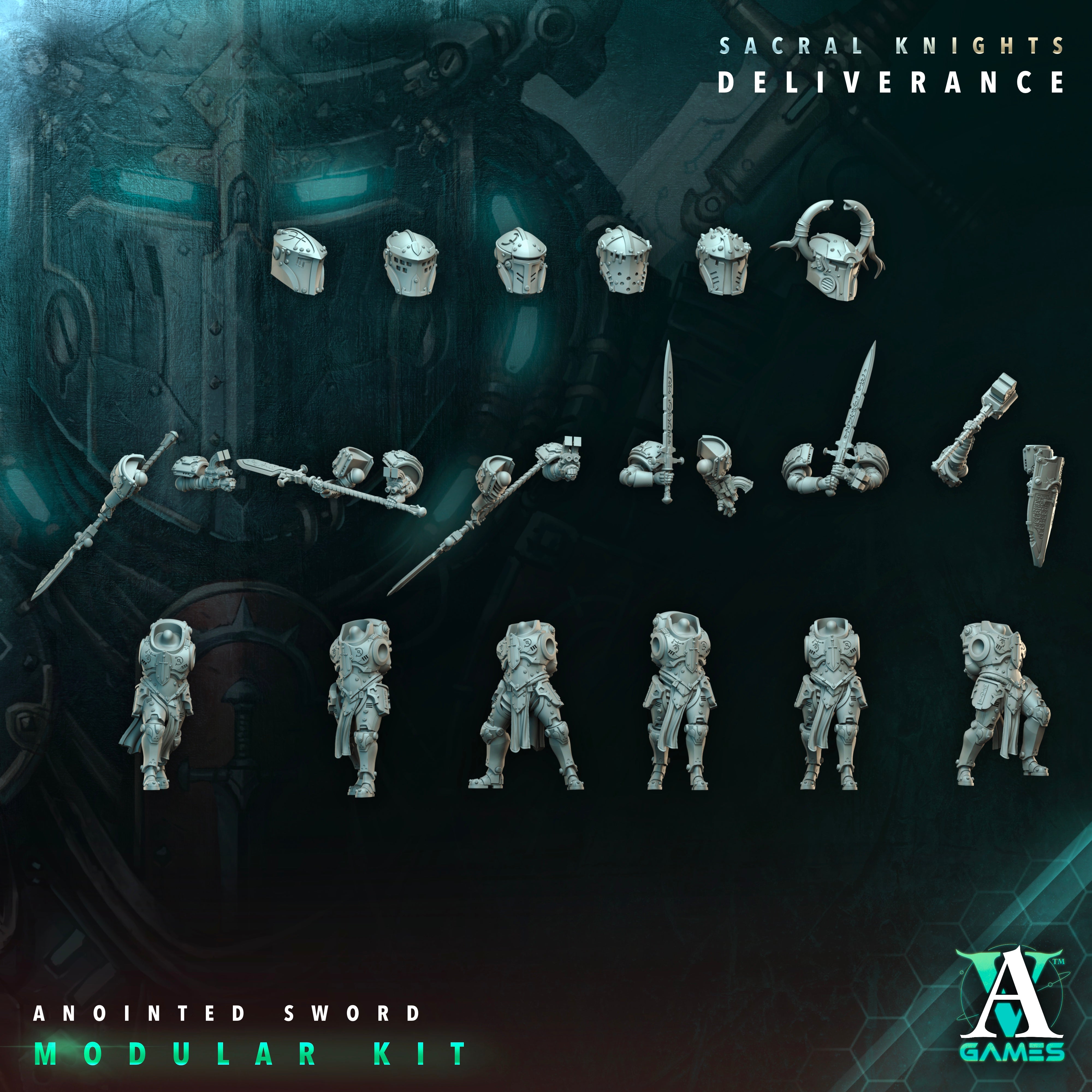 Anointed Swords Squad (6) - Astral Crusaders Archvillain Games