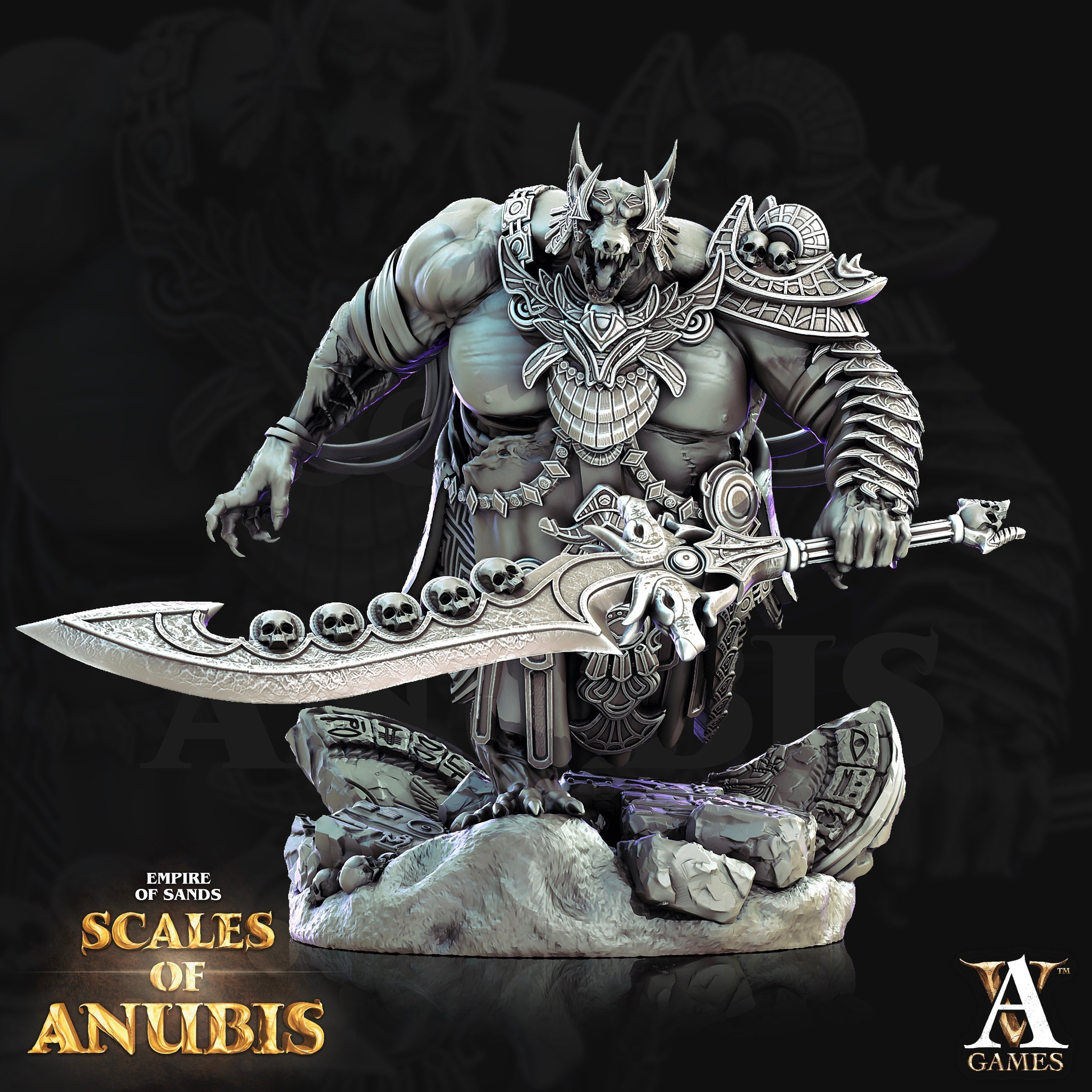 Anubian Brutes Squad (4) - Ankh Overlords Archvillain Games