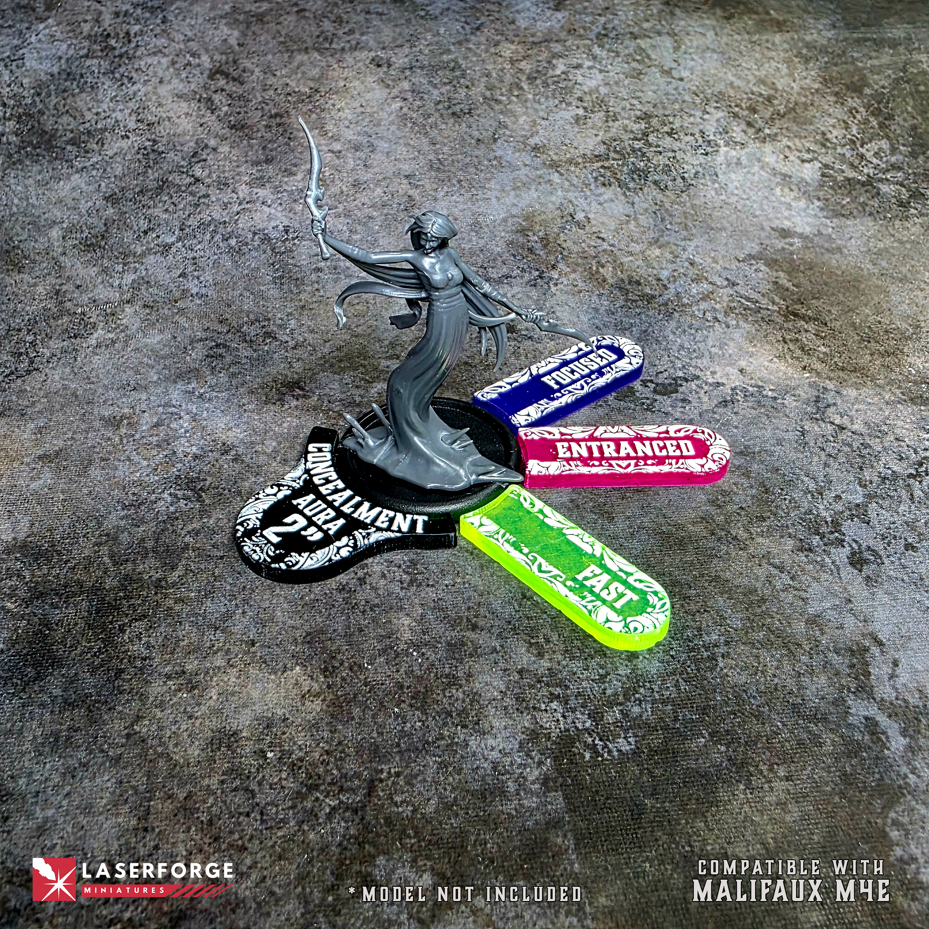 Aura Token Pack (5-Token Pack) - Malifaux M4e Laserforge Miniatures