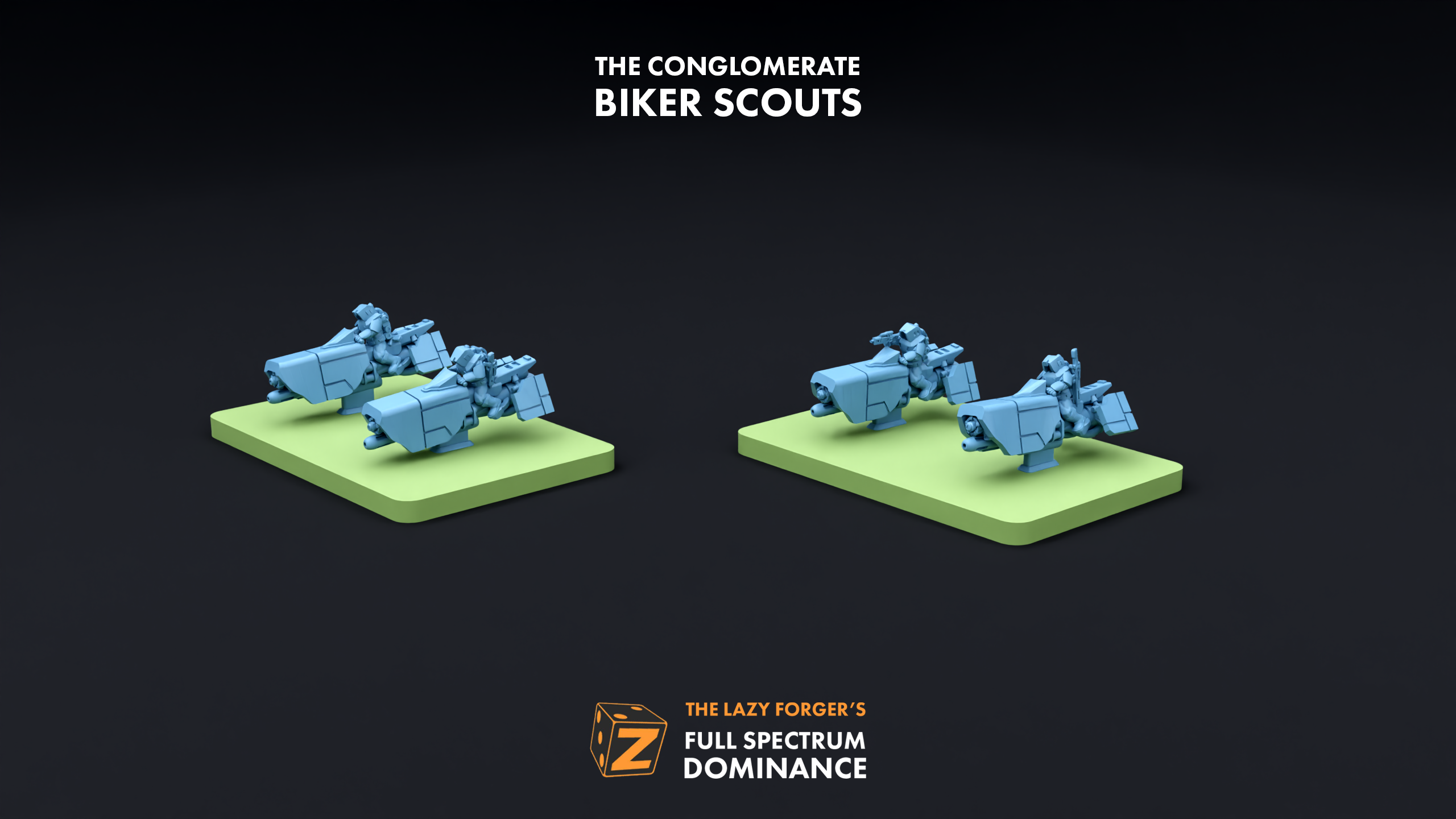Biker Scouts (2 Bases) - The Conglomerate The Lazy Forger
