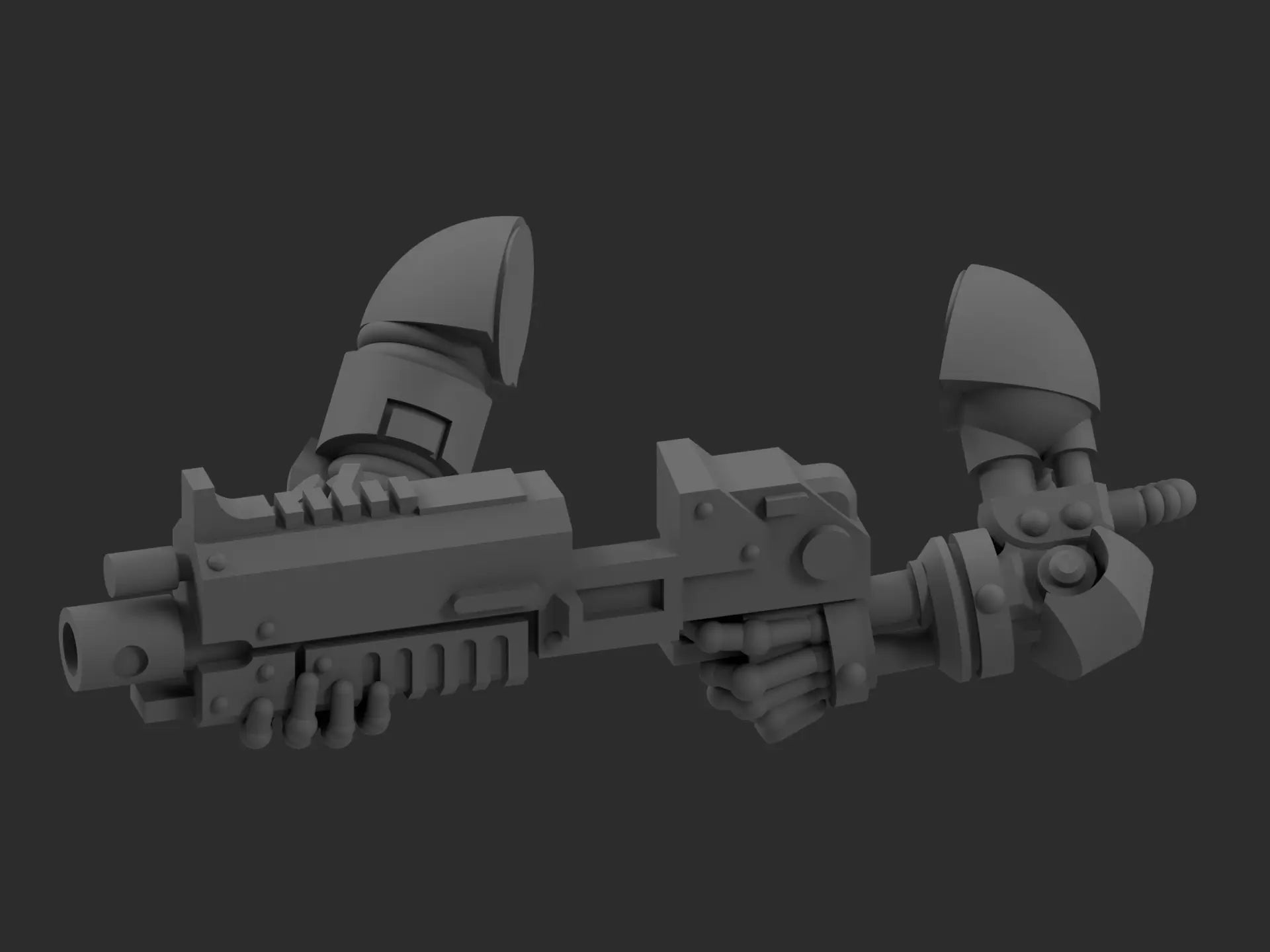 Bionic Super Soldier Bolt Gun Arm Pack (Set of 5) - Laserforge Miniatures