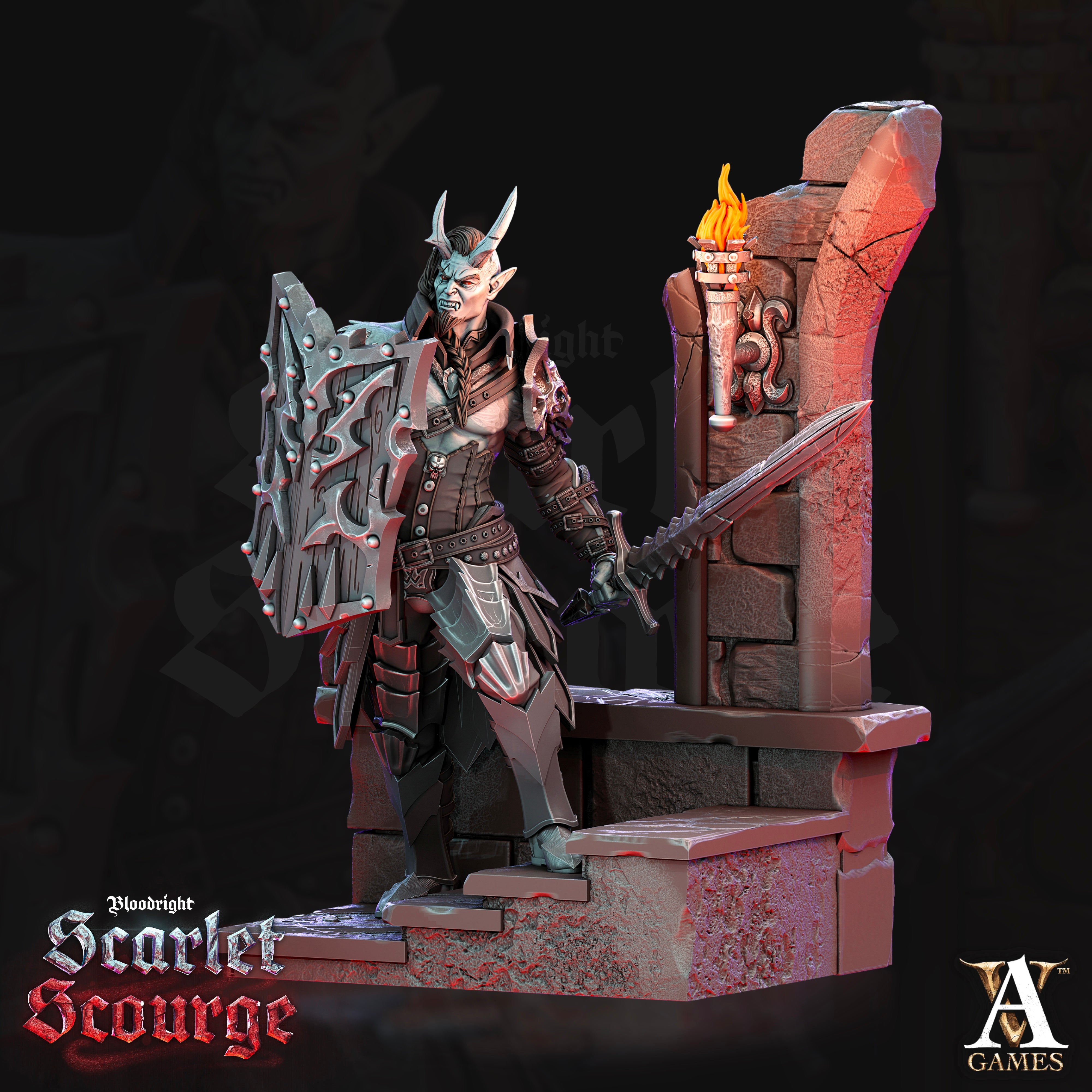 Bloodspawn Templars Unit (4) - Bloodright Vampires Archvillain Games