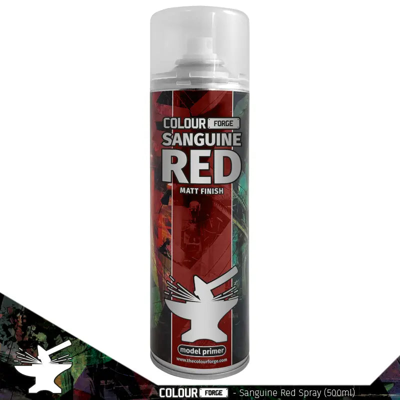 Forge Red Color Colour Forge Sanguine Red 500ml Spray - Available at Laserforge