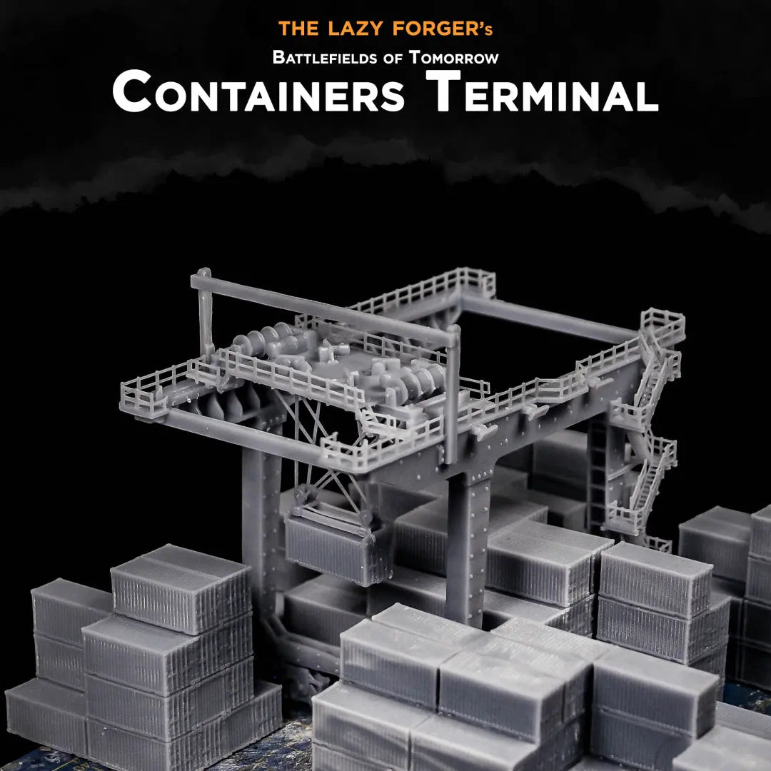 Container Terminal - 6-8mm scale The Lazy Forger