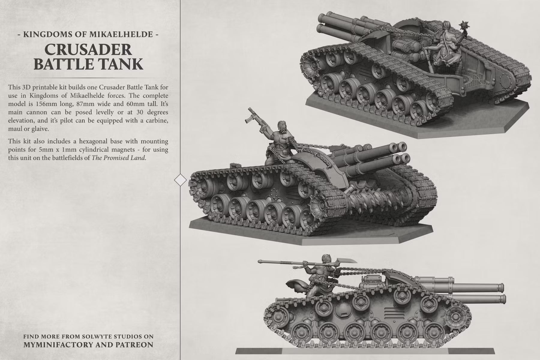 Crusader Assault Tank - The Promised Land Solwyte Studios