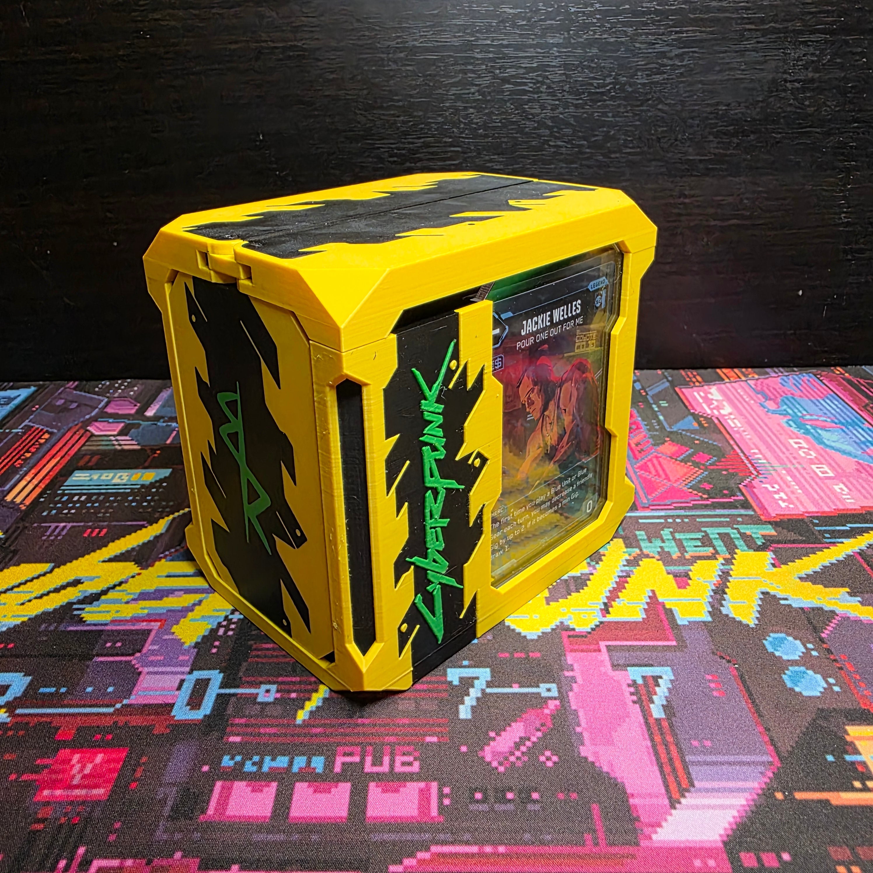 Cyberpunk XL-S TCG Deck Box Laserforge Miniatures