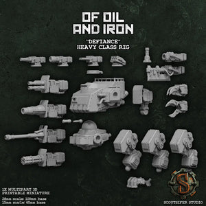 Defiance - Heavy Class Rig - FREEGEAR - Available at Laserforge Miniatures