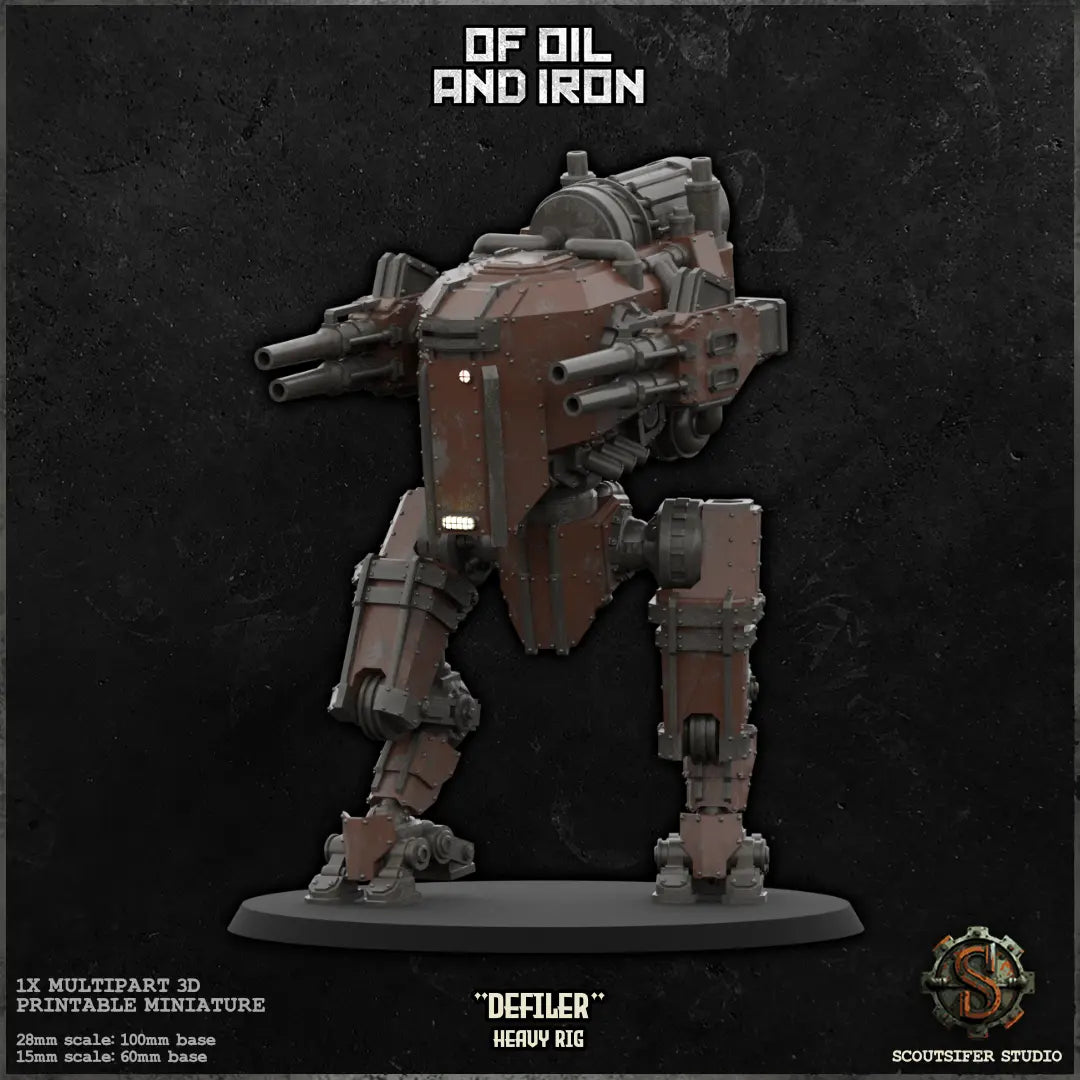 Defiler - Heavy Class Rig - KRIM - Available at Laserforge Miniatures