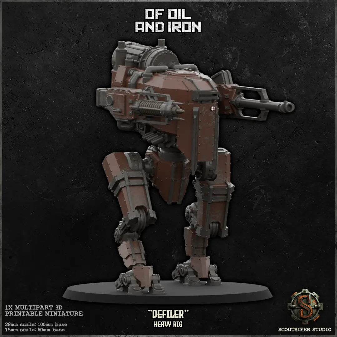 Defiler - Heavy Class Rig - KRIM - Available at Laserforge Miniatures