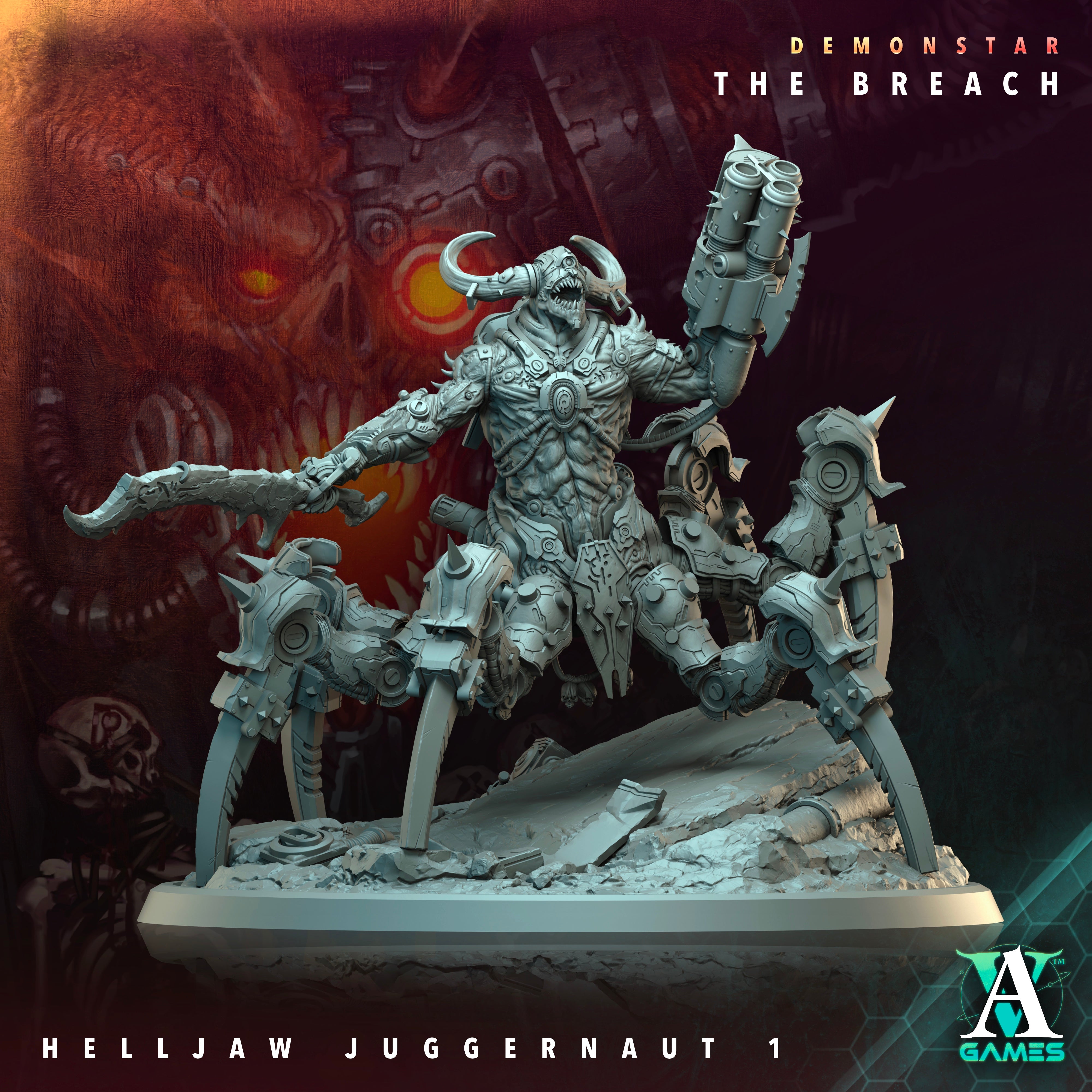 Helljaw Juggernaut - Demonstar Scions Archvillain Games