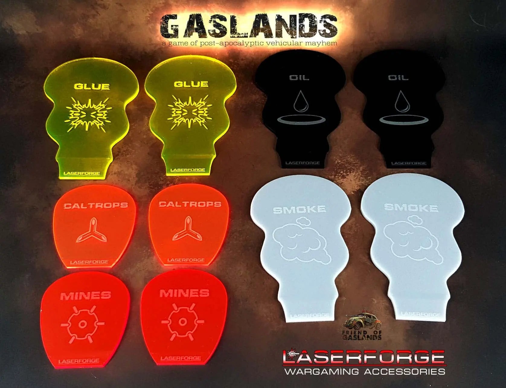 Gaslands Weapon Template Pack
