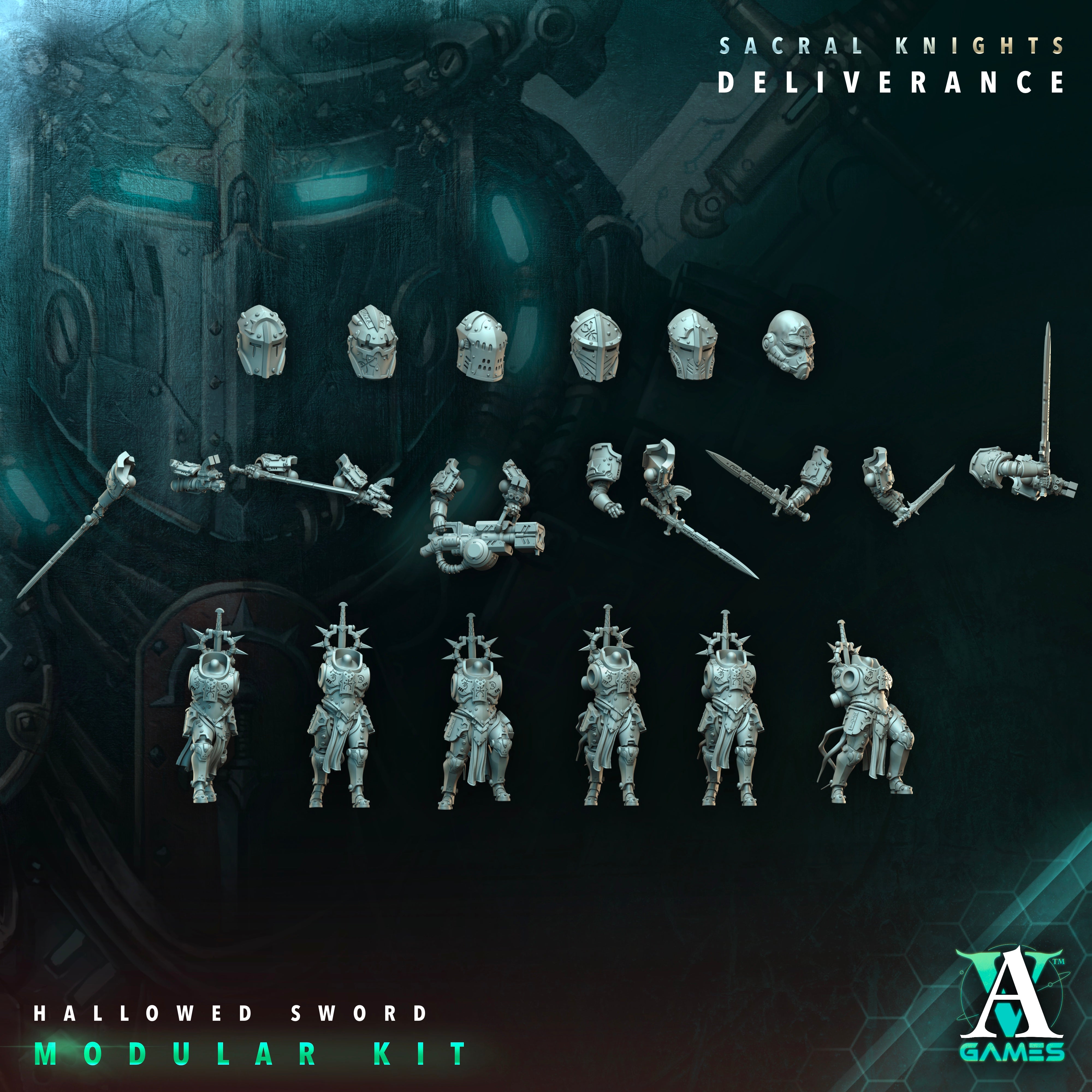 Hallowed Swords Squad (6) - Astral Crusaders Archvillain Games