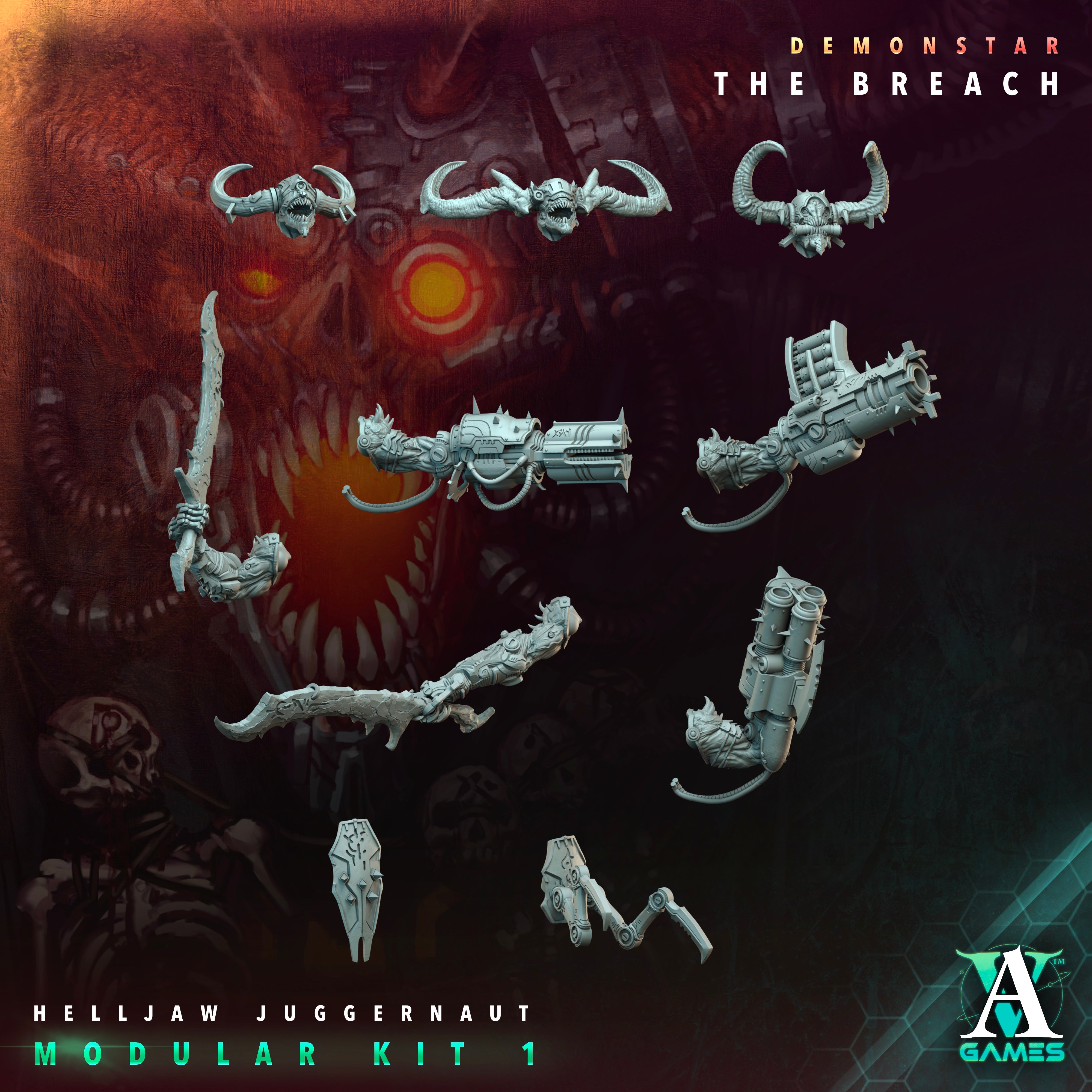 Helljaw Juggernaut - Demonstar Scions Archvillain Games