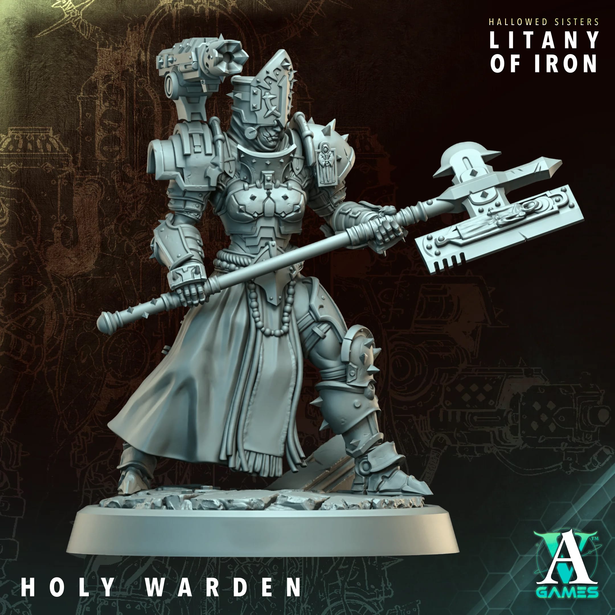 Holy Warden - Astral Crusaders & Hallowed Sisters Archvillain Games