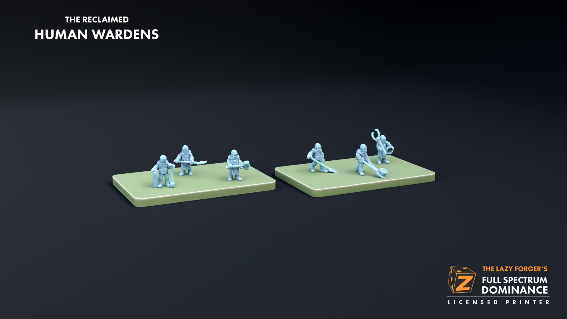 Human Wardens (2 Bases) - The Reclaimed The Lazy Forger