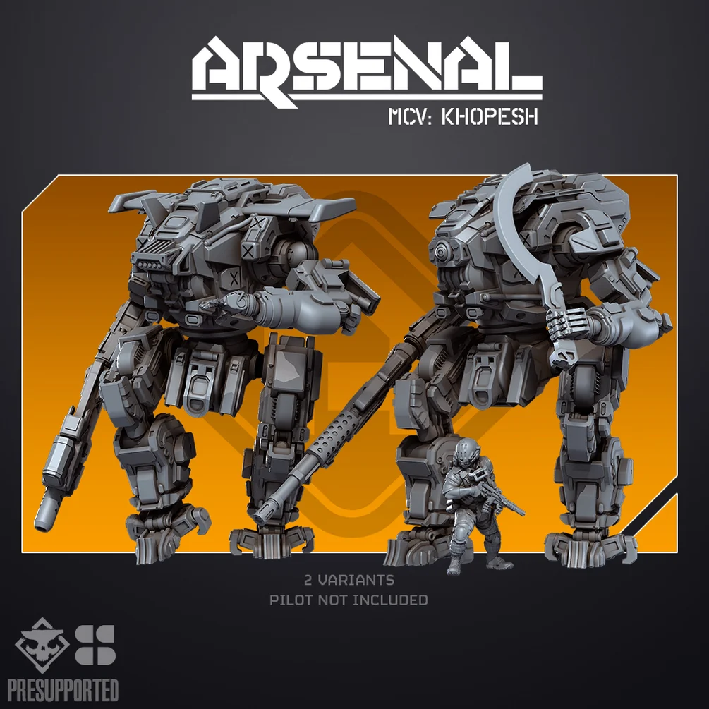 Khopesh (2 Mechs) - MCV Mech Skullforge Studios