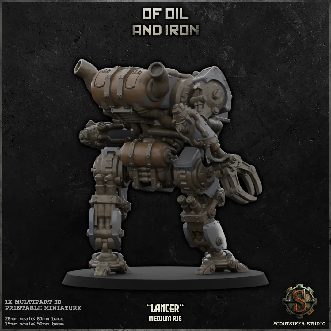 Lancer - Medium Class Rig - MERCENARIES Scoutsifer Studio