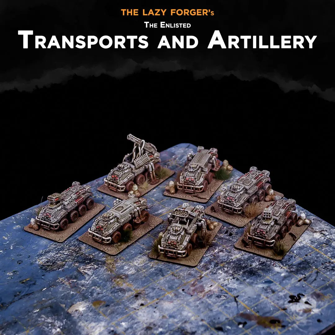 Large Transports & Artillery Vehicles  (6-pack) - The Enlisted The Lazy Forger