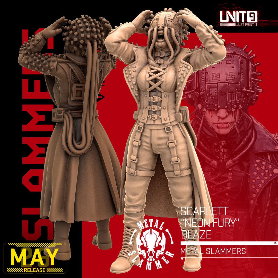 Scarlett "Neon Fury" Blaze v2 - Metal Slammers [MAY 2026] Unit 9