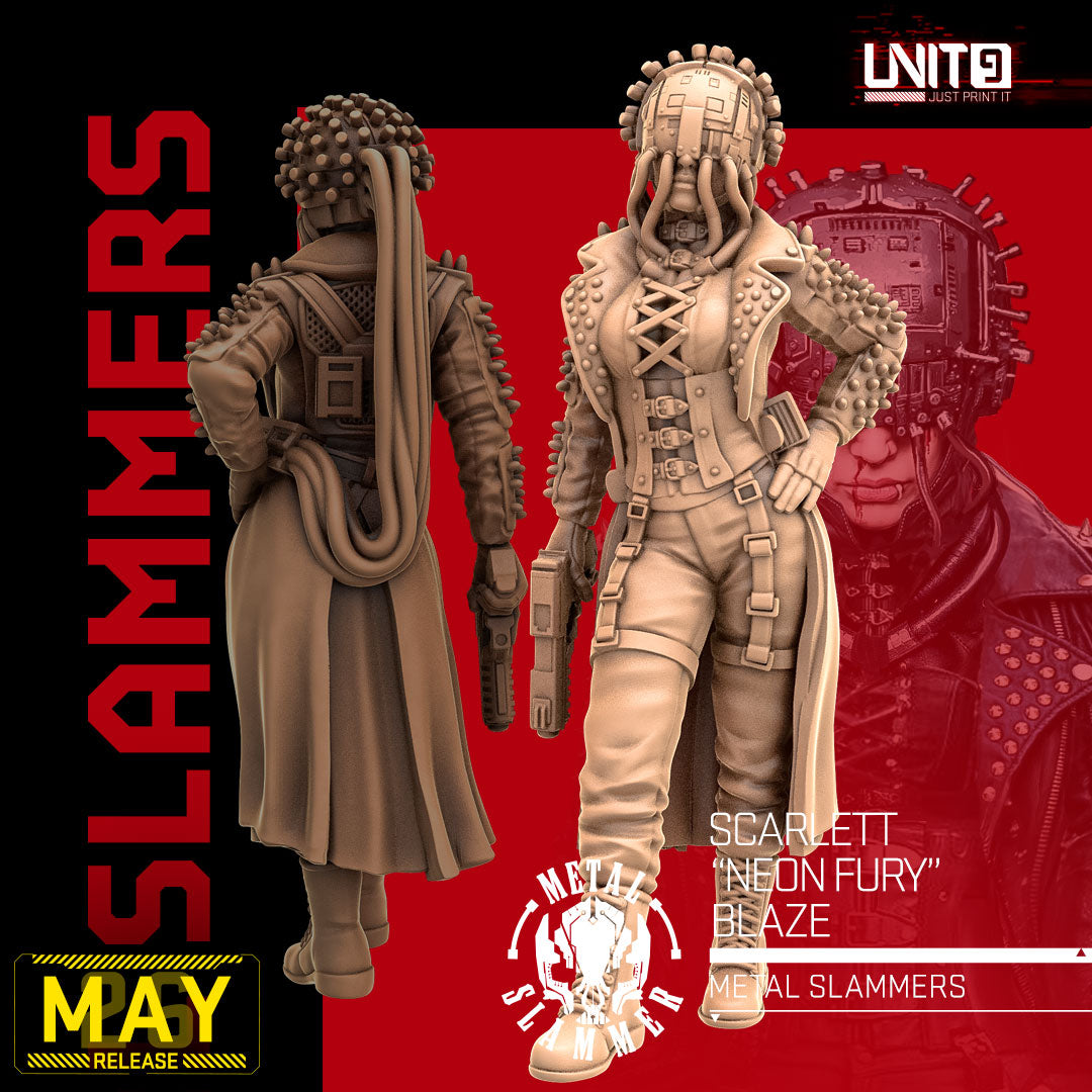 Scarlett "Neon Fury" Blaze v1 - Metal Slammers [MAY 2026] Unit 9