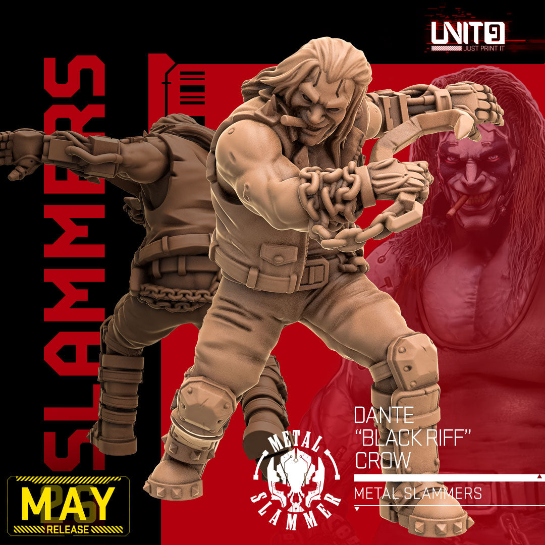 Dante "Black Riff" Crow v2 - Metal Slammers [MAY 2026] Unit 9