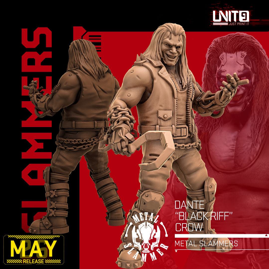 Dante "Black Riff" Crow v1 - Metal Slammers [MAY 2026] Unit 9