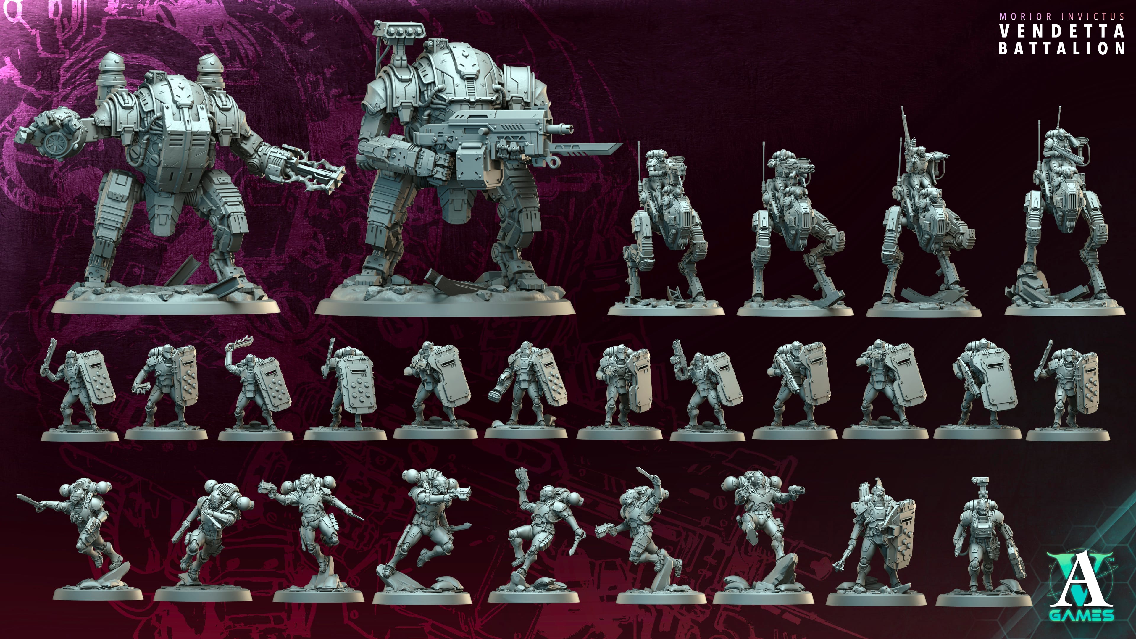 Morior Invictus - Vendetta Battalion - Army Bundle Archvillain Games