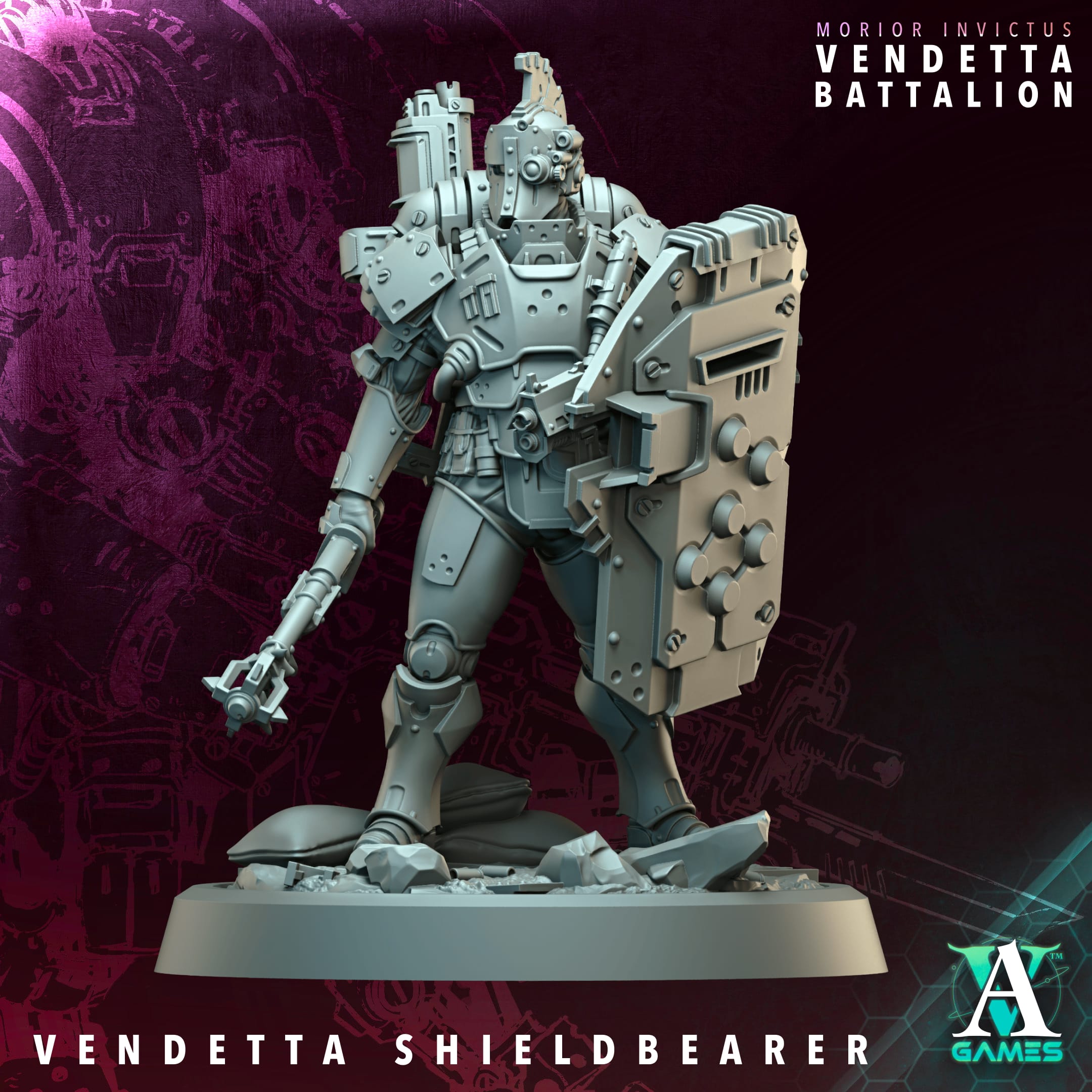 Shield Bearer - Morior Invictus Archvillain Games