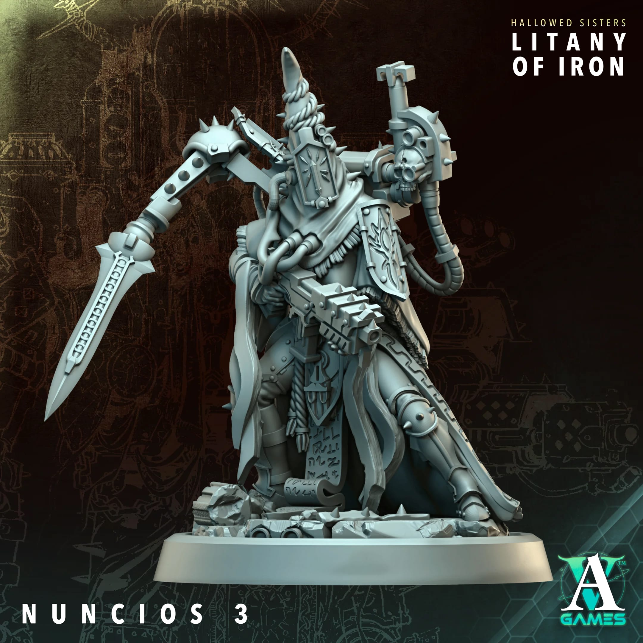 Nuncios (3) - Astral Crusaders & Hallowed Sisters Archvillain Games