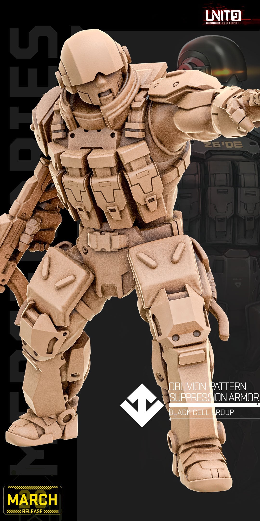 Oblivion Pattern Supression Armor v1 - Black Cell Group [MARCH 26] Unit 9
