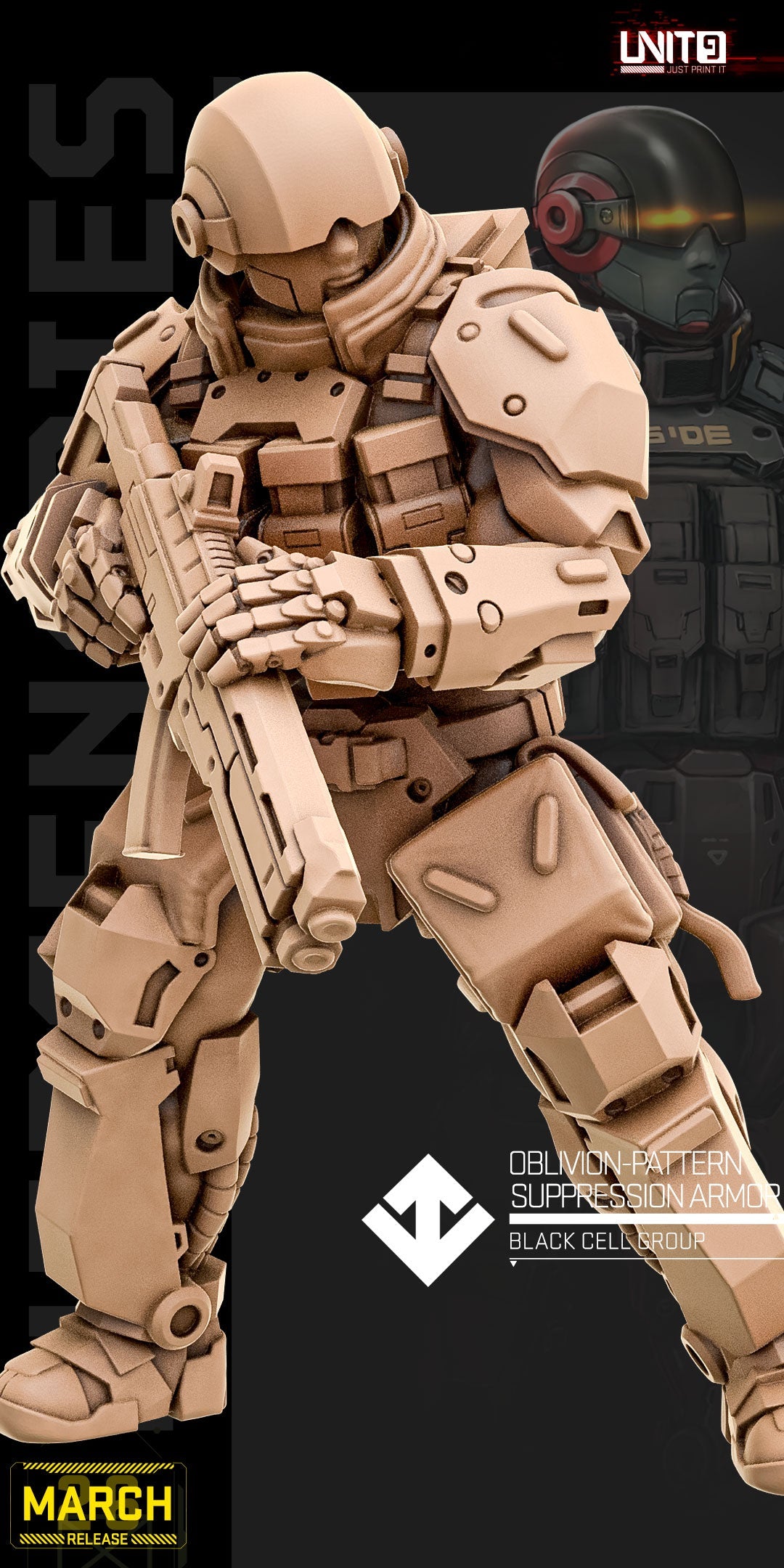 Oblivion Pattern Supression Armor v2 - Black Cell Group [MARCH 26] Unit 9